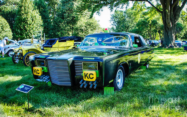 1966 Chrysler Imperial Black Beauty Poster featuring the photograph Green Hornet Black Beauty by Grace Grogan