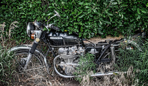 Bike Poster featuring the photograph Honda 450 Motorcycle by Britt Runyon