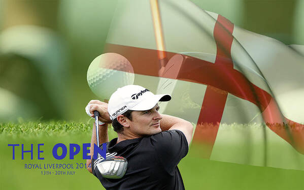 Play Poster featuring the photograph Justin Rose by Spikey Mouse Photography