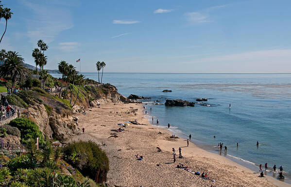 Tranquility Poster featuring the photograph Laguna Beach Cove by Mitch Diamond