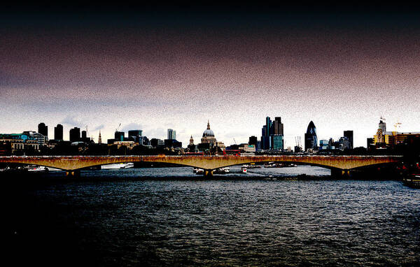 London Poster featuring the photograph London over the Waterloo Bridge by RicardMN Photography
