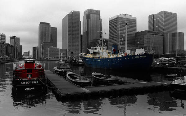 London Poster featuring the photograph London's Docklands by Martin Newman