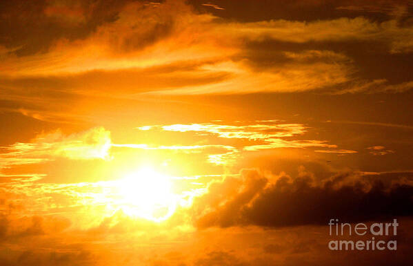 Sunset Poster featuring the photograph Majestic Sunset #1 by Kristine Widney