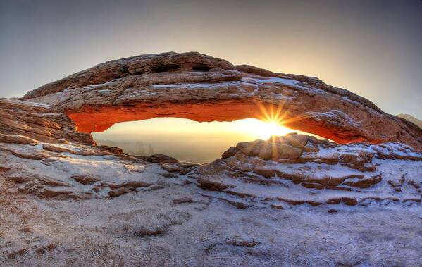 Americas Best Idea Poster featuring the photograph Mesa Sunburst by David Andersen