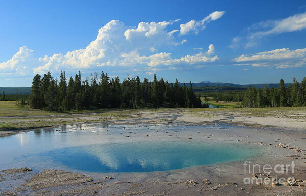 Midway Geyser Basin Poster featuring the photograph Midway Geyser Basin by Lisa Billingsley