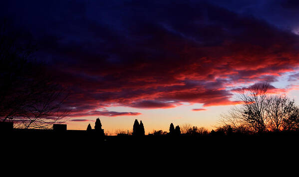 Sunset Poster featuring the photograph October's Last Sunset by Rafay Zafer