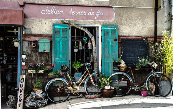 Old Bicycles Poster featuring the photograph Old and rusty bicycles by Dany Lison