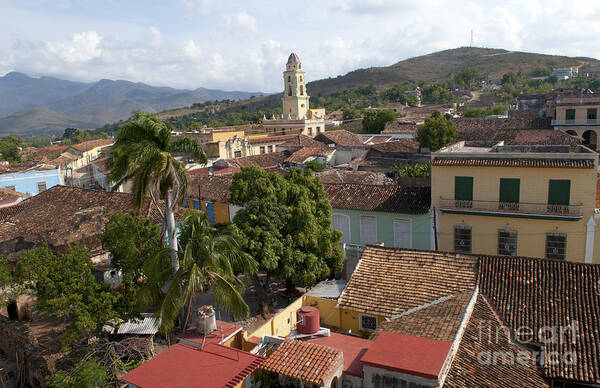 Trinidad Poster featuring the photograph Old Town In Trinidad, Cuba by Bill Bachmann