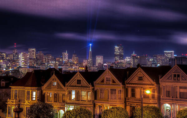 San Francisco Poster featuring the photograph Painted Ladies by Janet Kopper