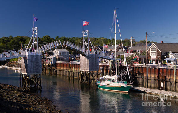 Boats Poster featuring the photograph Perkins Cove Ogunquit Maine by Jerry Fornarotto