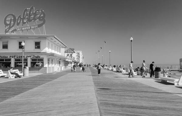 Atlantic Poster featuring the photograph Rehoboth Beach Boardwalk by Kathi Isserman