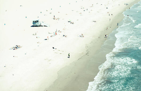 #faatoppicks Poster featuring the photograph Santa Monica Beach by Angela Auclair