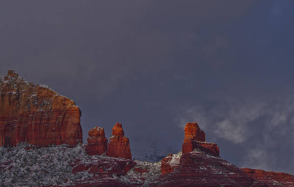 Steamboat Rock Poster featuring the photograph Steamboat Glistens by Tom Kelly