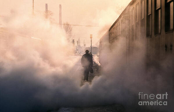 Atmospheric Poster featuring the photograph Steamy Station by Rod McLean