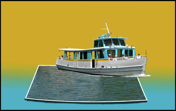 Out Of Bounds Poster featuring the photograph Summer Boat Ride 02 Walt Disney World by Thomas Woolworth