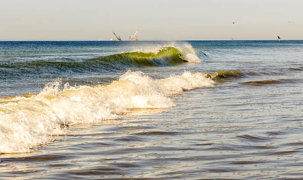 Ocean Poster featuring the photograph Summer Ocean Scene 1 by Maureen E Ritter