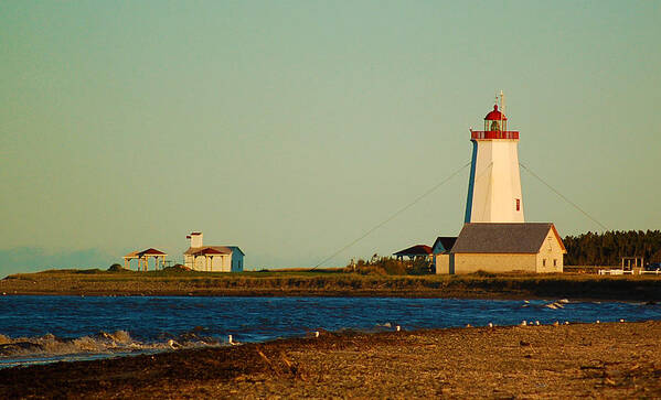 Sunset Poster featuring the photograph Sunset at the Point by Ron Haist