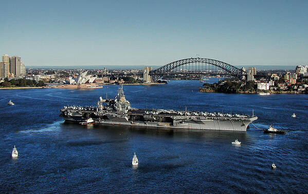 Ship Poster featuring the photograph Sydney Harbor by John Swartz