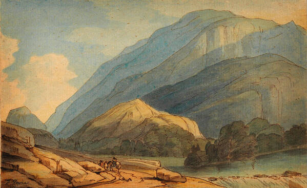 Francis Towne - The Entrance Into Borrowdale Poster featuring the painting The Entrance into Borrowdale by Celestial Images