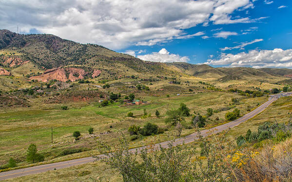 Landscape Poster featuring the photograph The Valley Below Dakota Ridge by John M Bailey