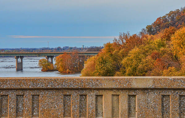 Wrights Ferry Bridge Poster featuring the photograph The Wright's Ferry Bridge in Fall by Beth Venner