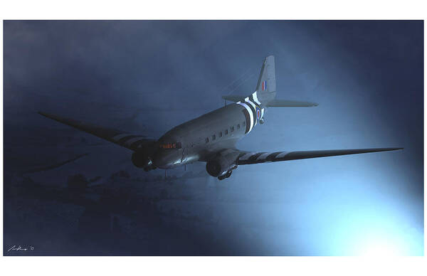 Dc-3 Poster featuring the painting Tonga by Adam Burch