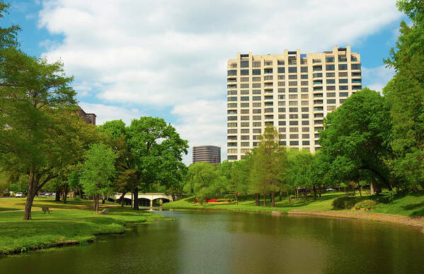 Grass Poster featuring the photograph Turtle Creek And Oak Lawn Neighborhood by Davel5957