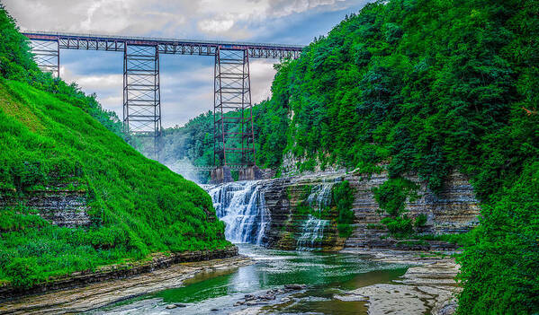 Upper Falls Poster featuring the photograph Upper Falls by Rick Bartrand