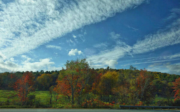 Fall Leaves Poster featuring the photograph Vermont Landscape by Joan Reese