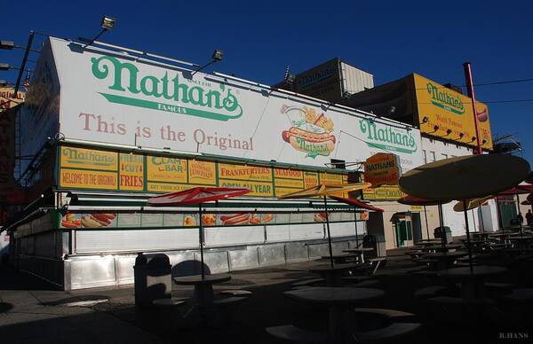 Brooklyn Poster featuring the photograph Nathan's Famous #1 by Rob Hans