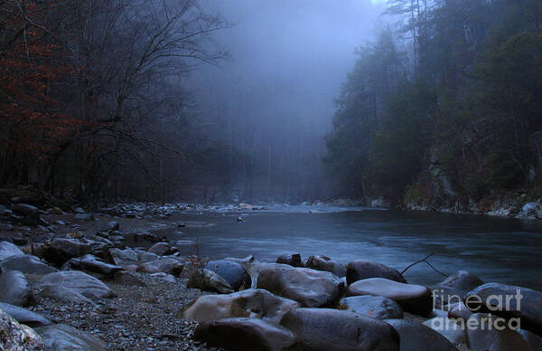  Poster featuring the photograph Dusk in The Smokies by Douglas Stucky