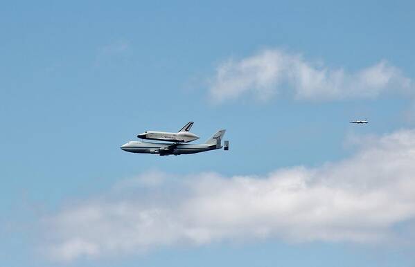 Enterprise Poster featuring the photograph Enterprise Flyby by Rita Tortorelli