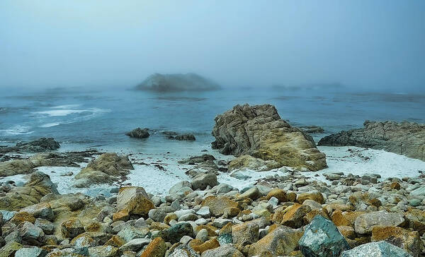 Foggy Poster featuring the photograph Foggy Morning on the Coast by Renee Hardison