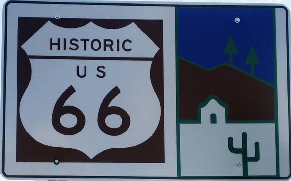 Route 66 Poster featuring the photograph Historic US 66 by Dany Lison