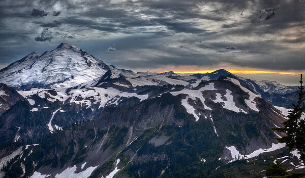Mountains Poster featuring the photograph Mt Baker by A A