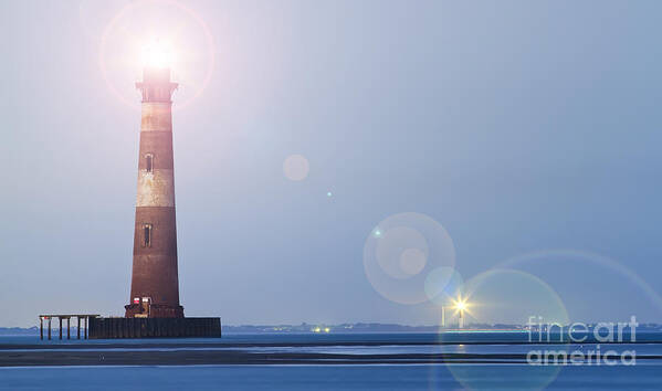Morris Island Lighthouse Poster featuring the photograph Old Morris Island Lighthouse Charleston SC by Dustin K Ryan