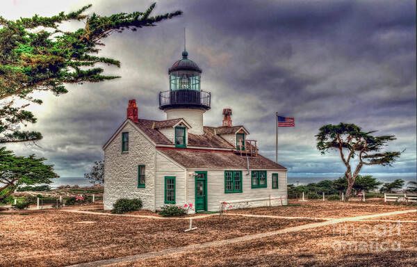 Point Pinos Lighthouse Poster featuring the photograph Point Pinos Lighthouse by Eddie Yerkish