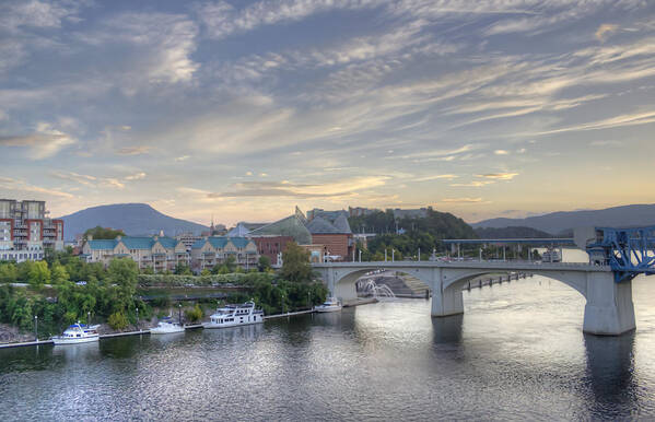 Riverfront Poster featuring the photograph Riverfront view by David Troxel