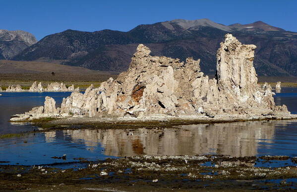 Mono Lake Poster featuring the photograph South Tufas and Eastern Sierra Nevada by Amelia Racca