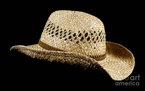 Hat Poster featuring the photograph Straw hat by Blink Images