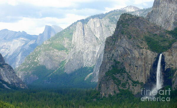 Bridalveil Poster featuring the photograph Yosemite Bridalveil Fall by Henrik Lehnerer