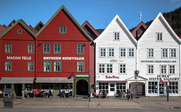 Port Poster featuring the photograph Bergen Bryggen Norway #1 by Adam Rainoff