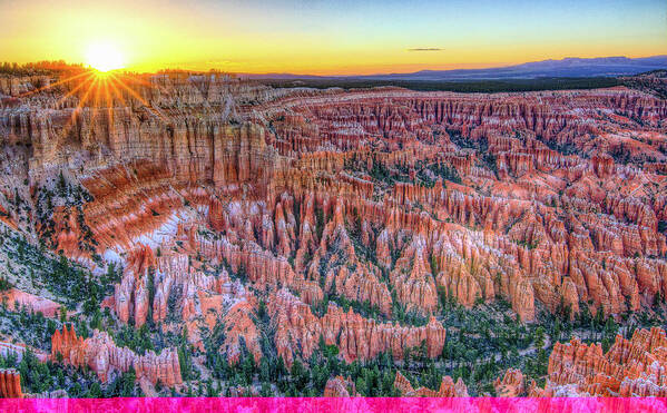 Bryce Canyon Poster featuring the photograph Bryce Canyon Sunset #1 by Ryan Moyer