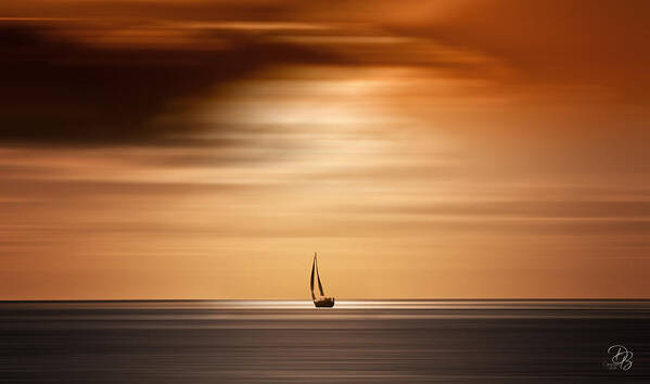 Ocean Poster featuring the photograph Smooth Sailing #2 by Debra Boucher