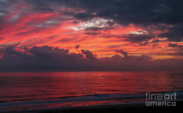 Beach Poster featuring the photograph Sunrise #2 by Les Greenwood