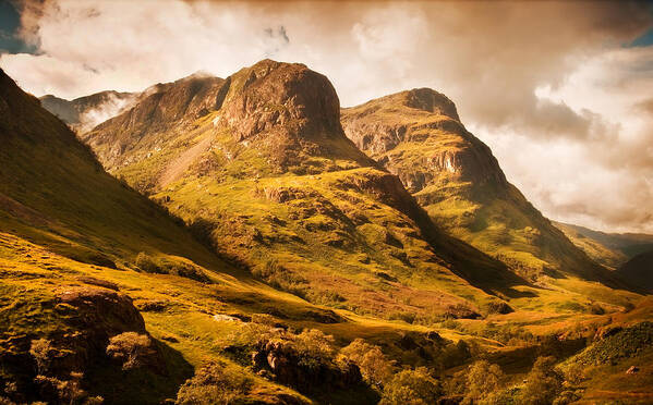 Scotland Poster featuring the photograph Three Sisters. Glencoe. Scotland by Jenny Rainbow