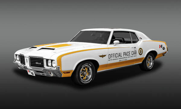 Frank J Benz Poster featuring the photograph 1972 Hurst Olds Pace Car - HURSTPACEFA944 by Frank J Benz