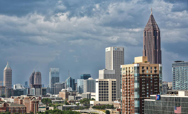 Atlanta Poster featuring the photograph Atlanta #2 by Anna Rumiantseva