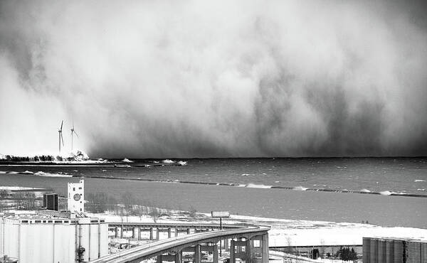 Lake Erie Poster featuring the photograph Snowvember #7 by Dave Niedbala
