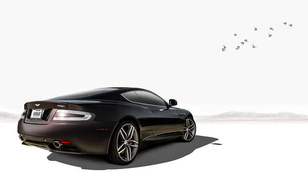 Aston Martin Poster featuring the digital art Aston Martin Virage by Douglas Pittman